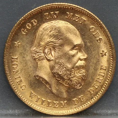 10 Gulden 1885 — Gouden Tientje Willem III
