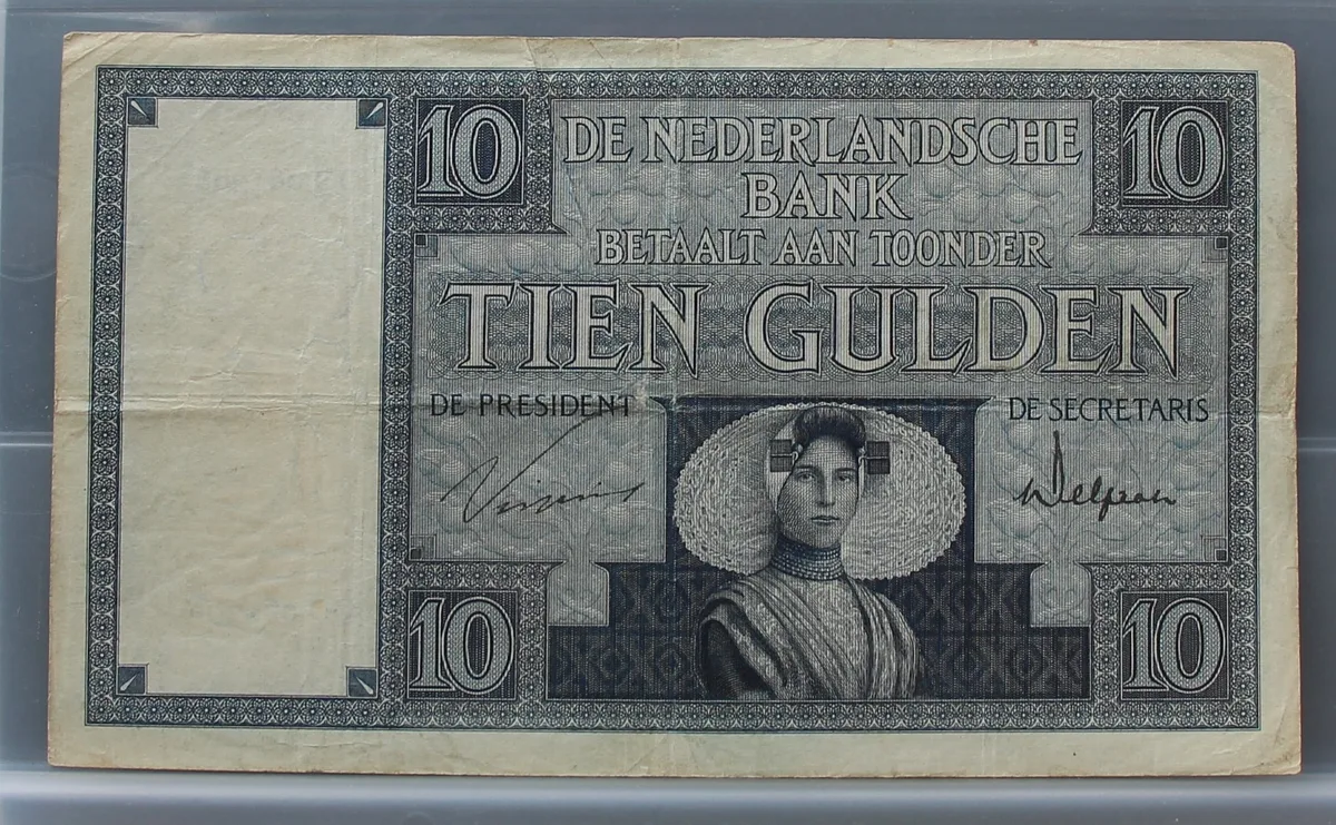 10 Gulden 1924 – Zeeuws Meisje NVMH 39-2b voorzijde