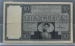10 Gulden 1924 – Zeeuws Meisje NVMH 39-2b voorzijde