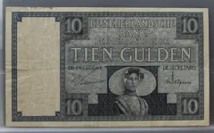 10 Gulden 1924 – Zeeuws Meisje (NVMH 39-3a) voorzijde