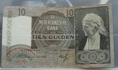 10 Gulden 1940 — Bankbiljet Emma NVMH 41-1 voorzijde