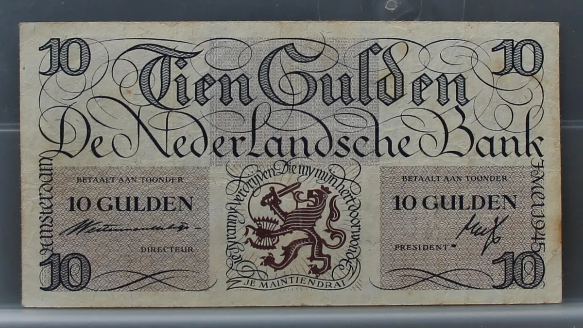 10 Gulden 1945 — Lieftincktientje voorzijde