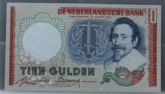 10 Gulden 1953 — Hugo de Groot voorzijde