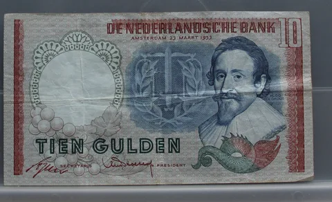 10 Gulden 1953 – Hugo de Groot (NVMH 48-1B)