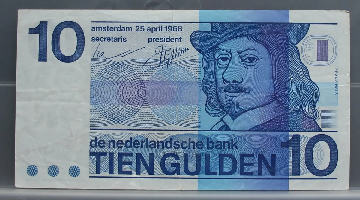 10 Gulden 1968 Frans Hals — Bulls Eye (NVMH 49-1B) voorzijde