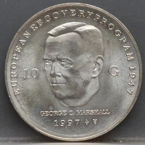10 Gulden 1997 "50ste verjaardag Marshallplan"