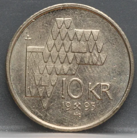 10 Kroner 1995 Noorwegen — Nikkel-Messing