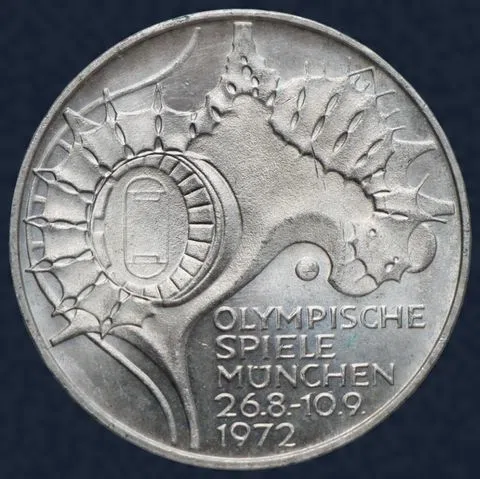 10 Mark 1972 (F) Duitsland - "Summer Olympics in Munich - Munich olympic stadium"