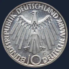 10 Mark 1972 (G) Duitsland - "Summer Olympics in Munich - Spiraling symbol" 