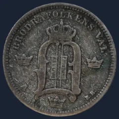 10 Öre 1896 Zweden Zilver