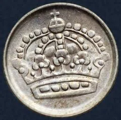 10 Öre 1953 Zweden Zilver