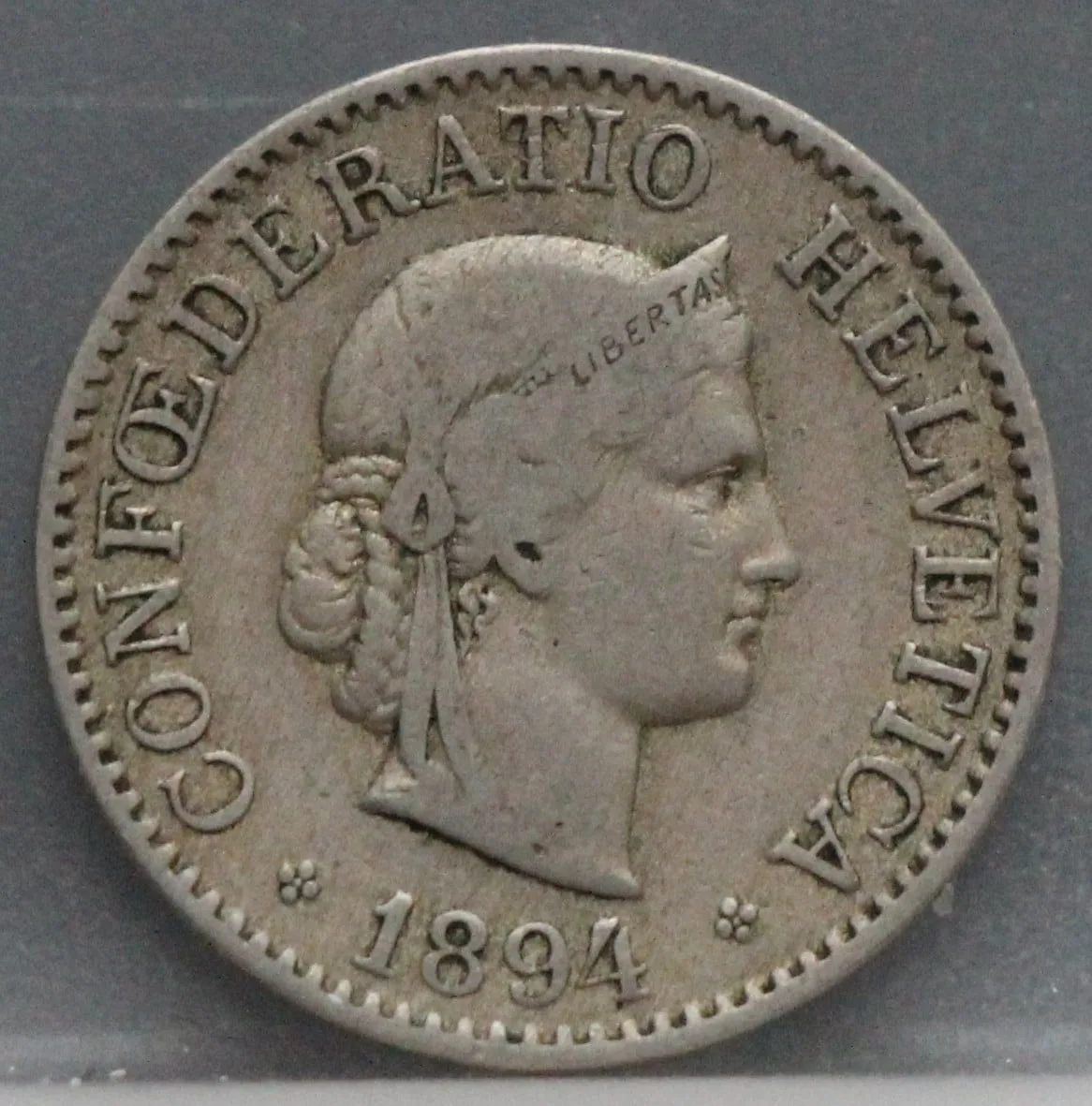 10 Rappen 1894 Zwitserland — Cupronikkel voorzijde