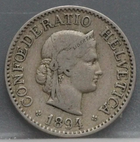 10 Rappen 1894 Zwitserland — Cupronikkel