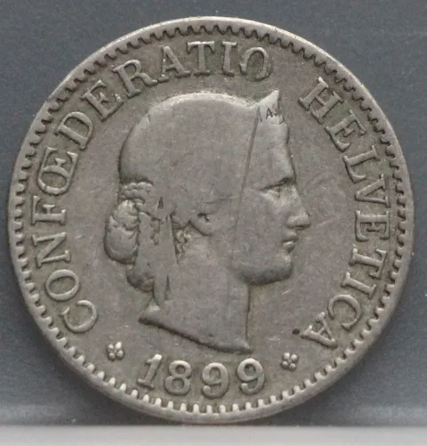 10 Rappen 1899 Zwitserland — Cupronikkel