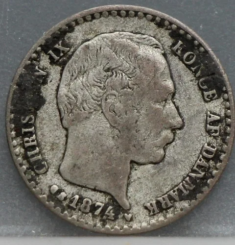 10 Öre 1874 Denemarken Zilver
