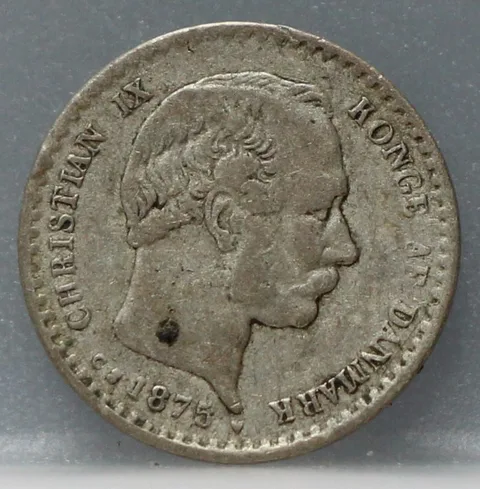 10 Öre 1875 Denemarken Zilver