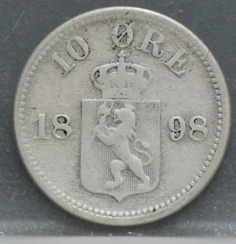10 Øre 1898 Noorwegen Zilver