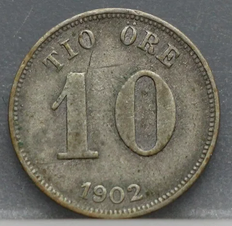 10 Öre 1902 Zweden — Zilver