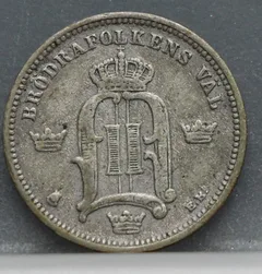 10 Öre 1902 Zweden — Zilver achterzijde