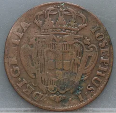 10 Reis 1764 Portugal — Koper achterzijde