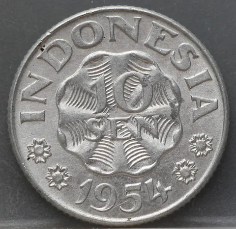 10 Sen 1954 Indonesië — Aluminium