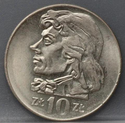 10 Zlotych 1970 Polen — Cupronikkel
