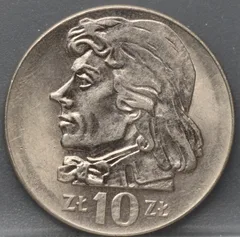 10 Zlotych 1971 Polen — Cupronikkel voorzijde