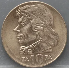 10 Zlotych 1971 Polen — Cupronikkel voorzijde