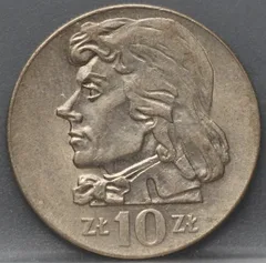 10 Zlotych 1972 Polen — Cupronikkel voorzijde