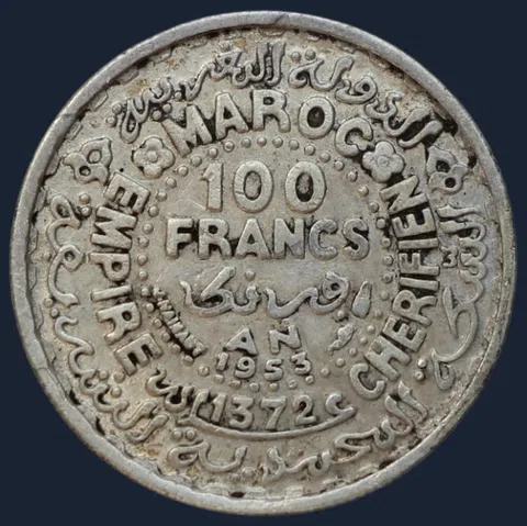 100 Francs 1953 Marokko (AH1372)