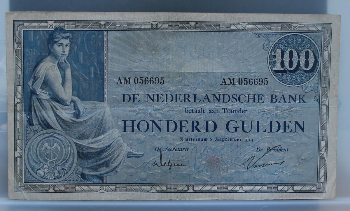 100 Gulden 1921 — Grietje Seel NVMH 116-2 voorzijde