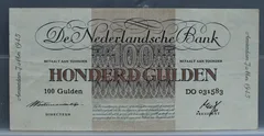 100 Gulden 1945 Geldzuivering — NVMH 119-1A voorzijde