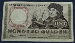 100 Gulden 1953 Erasmus
