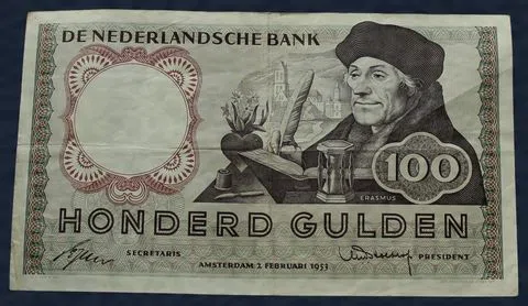 100 Gulden 1953 Erasmus