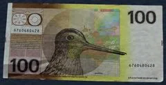 100 Gulden 1977 Bankbiljet Snip