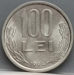 100 Lei 1994 Roemenië — Vernikkeld Staal achterzijde