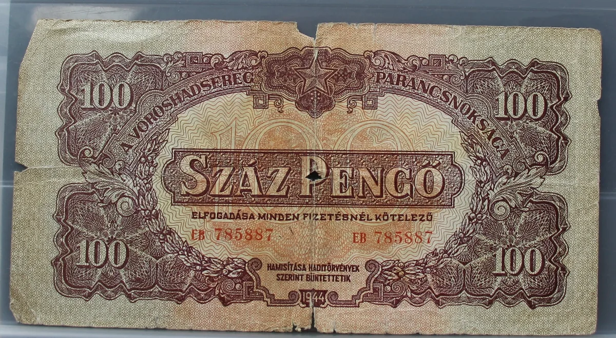 100 Pengö 1944 Hongarije voorzijde
