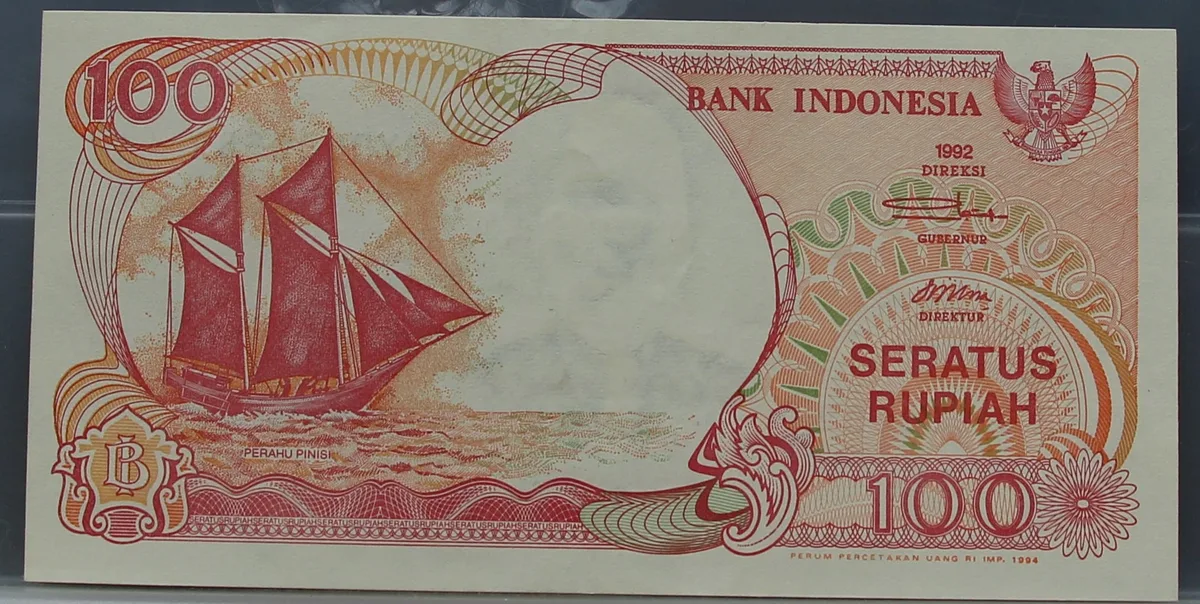 100 Rupiah 1994 Indonesië — Biljet P127c voorzijde