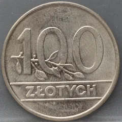 100 Zlotych 1990 Polen — Cupronikkel voorzijde