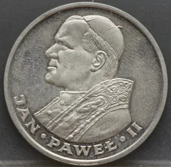 1000 Zlotych 1982 Polen — Bezoek Paus Johannes Paulus II voorzijde, Zilver .625