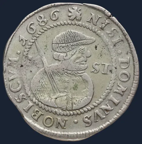 14 Stuiver 1686 Friesland - 1/2 florijn 1686