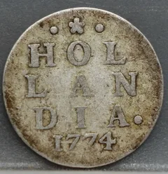 2 Stuiver 1774 Holland — Dubbele Wapenstuiver