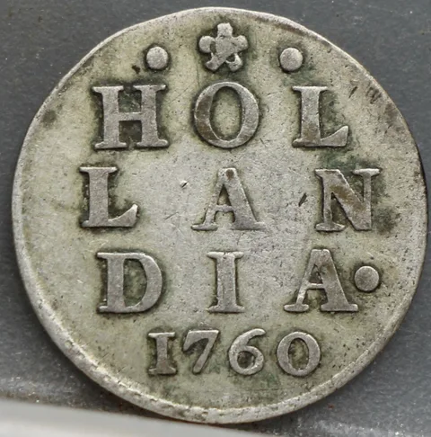 2 Stuiver 1760 Holland — Dubbele Wapenstuiver Holland