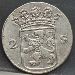 2 Stuiver 1767 Holland — Dubbele Wapenstuiver