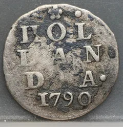 2 Stuiver 1790 Holland — Dubbele Wapenstuiver