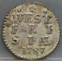 2 Stuiver 1787 West-Friesland - dubbele wapenstuiver 