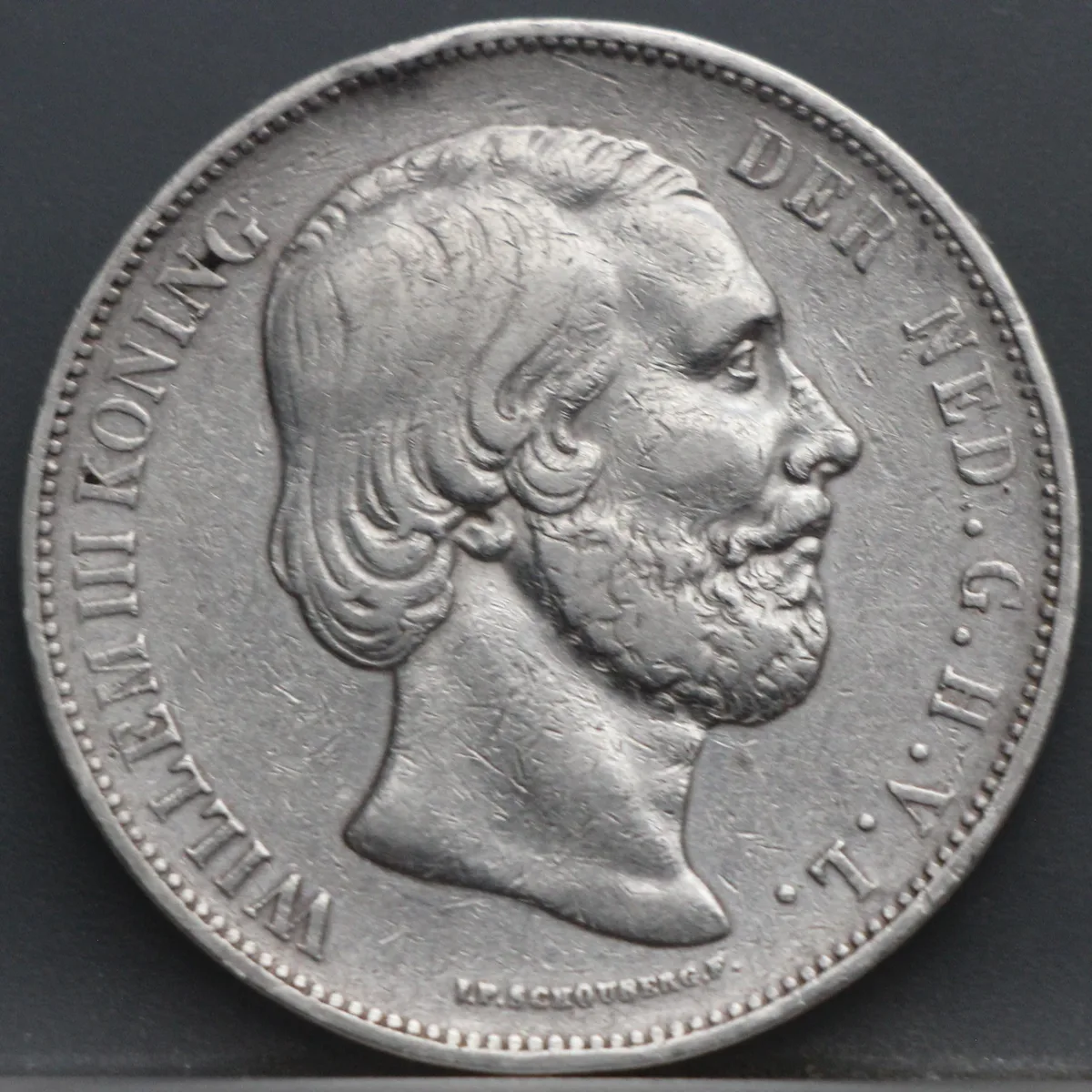 2 1/2 gulden 1872 - rijksdaalder 1872 - Willem 3 voorzijde