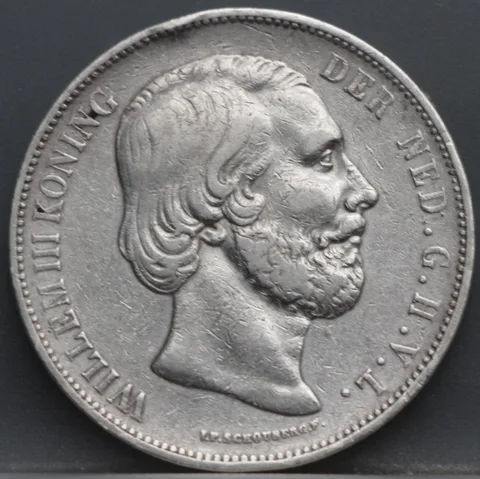 2 1/2 gulden 1872 - rijksdaalder 1872 - Willem 3