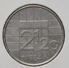 2 1/2 Gulden 1984 voorzijde