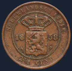 2½ Cent 1858 Nederlands-Indië